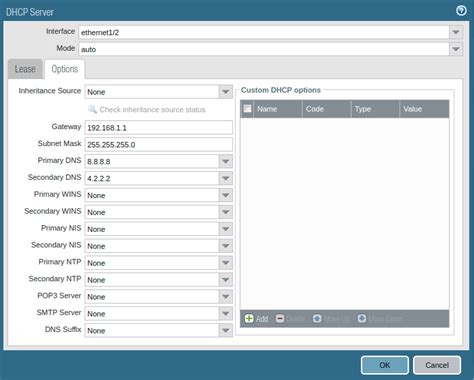 1 (host)(dhcp server profile "pool-1") option 54 text server1. . Palo alto show dhcp leases gui